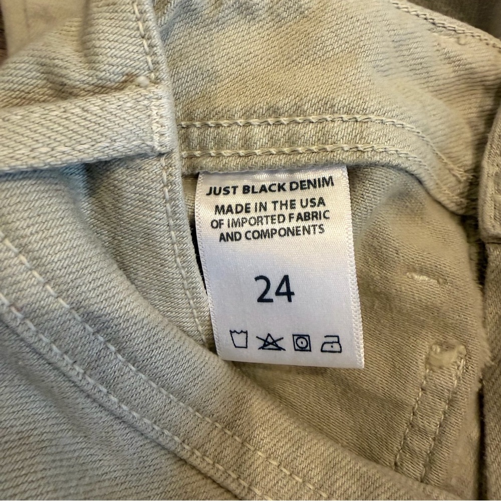 Just Black Denim Nautical Wide Leg Jean Scandi 24 Sage Quiet Luxury Minimal - Picture 7 of 9